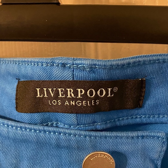 Liverpool Hannah Diva Blue Crop Flare Jeans - Picture 5 of 12